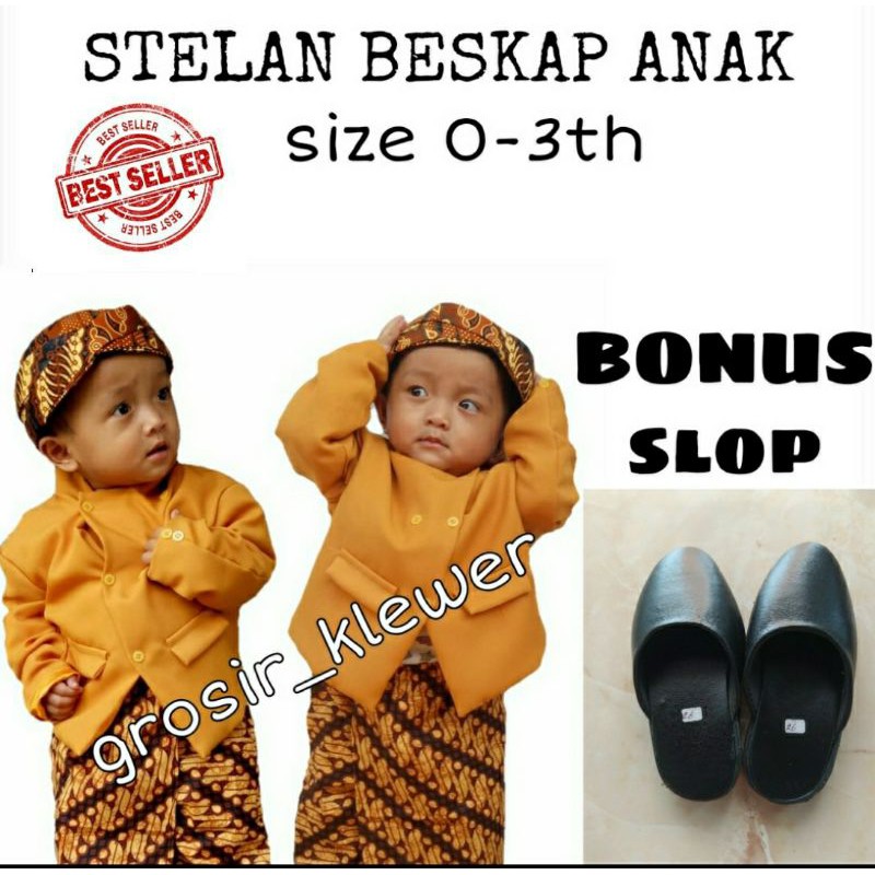 Set Beskap Anak // Beskap Bayi // Baju Adat Jawa Anak // tedak siten // Turun tanah