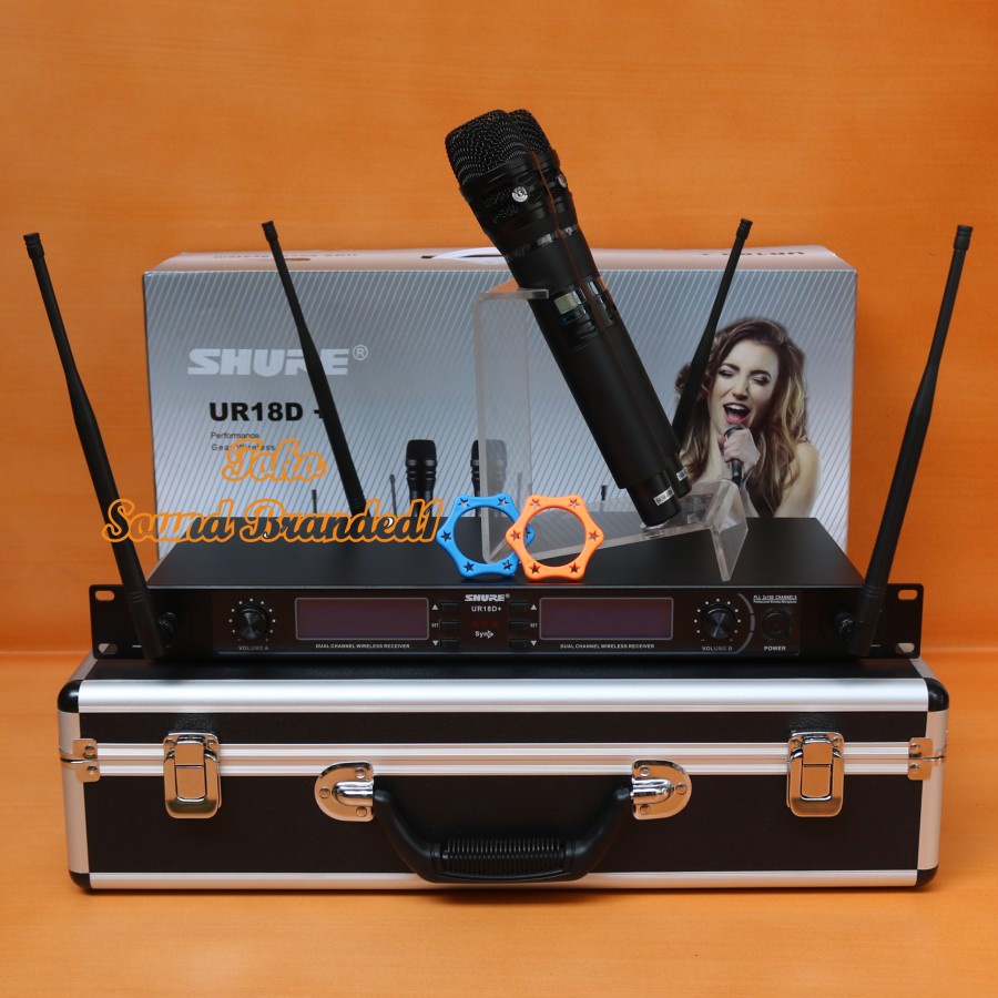 MIC WIRELESS SHURE UR18D+/UR 18D MULTI CHANNEL 4 ANTENA