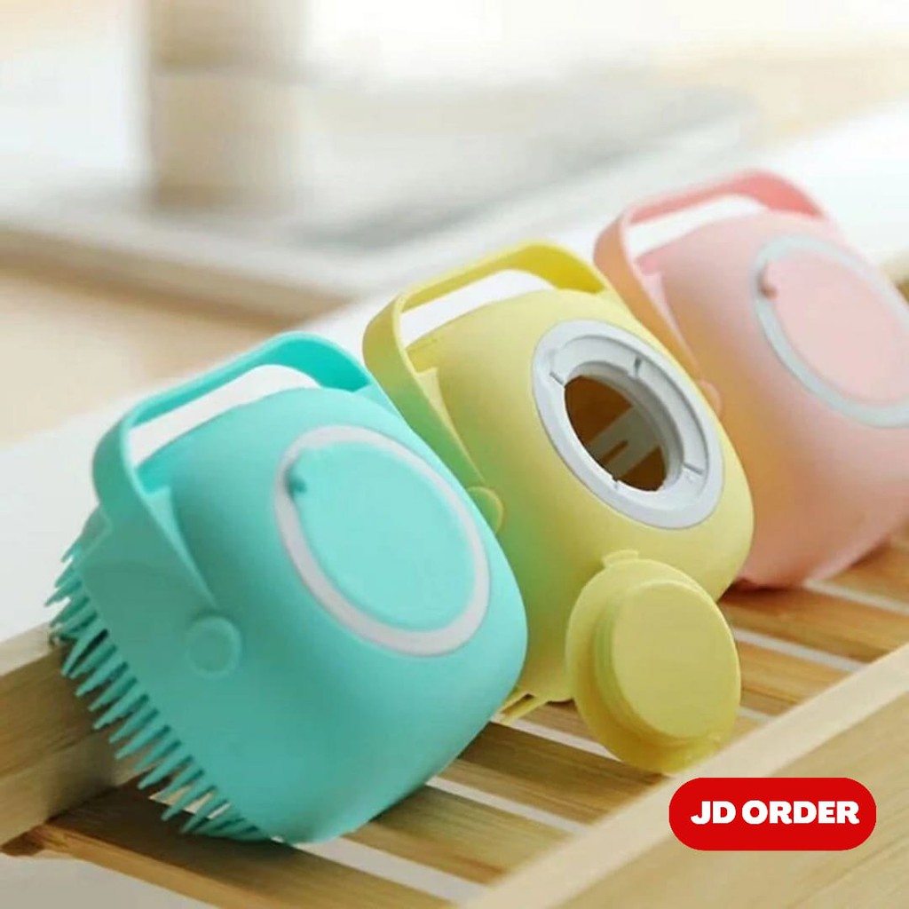 Sikat Mandi Silikon 80Ml Shower Brush Silicone Dispenser