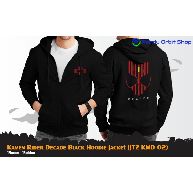 Jaket Kamen Rider Decade Black Hoodie - JTZ KMD 02