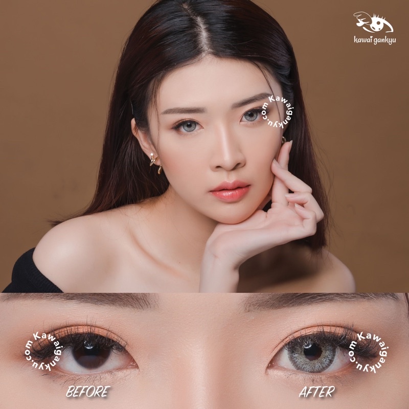 KawaiGankyu Softlens - Princess Venice Gray (1botol)