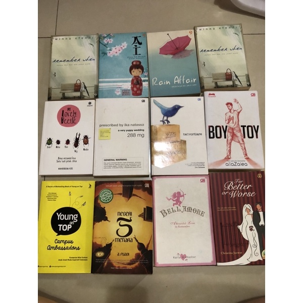 novel bekas preloved novel ilana tan ikanatassa novel aliazalea metropop novel romantis buku bekas