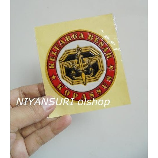 

[Promo] Stiker bulat keluarga Kopassus Murah