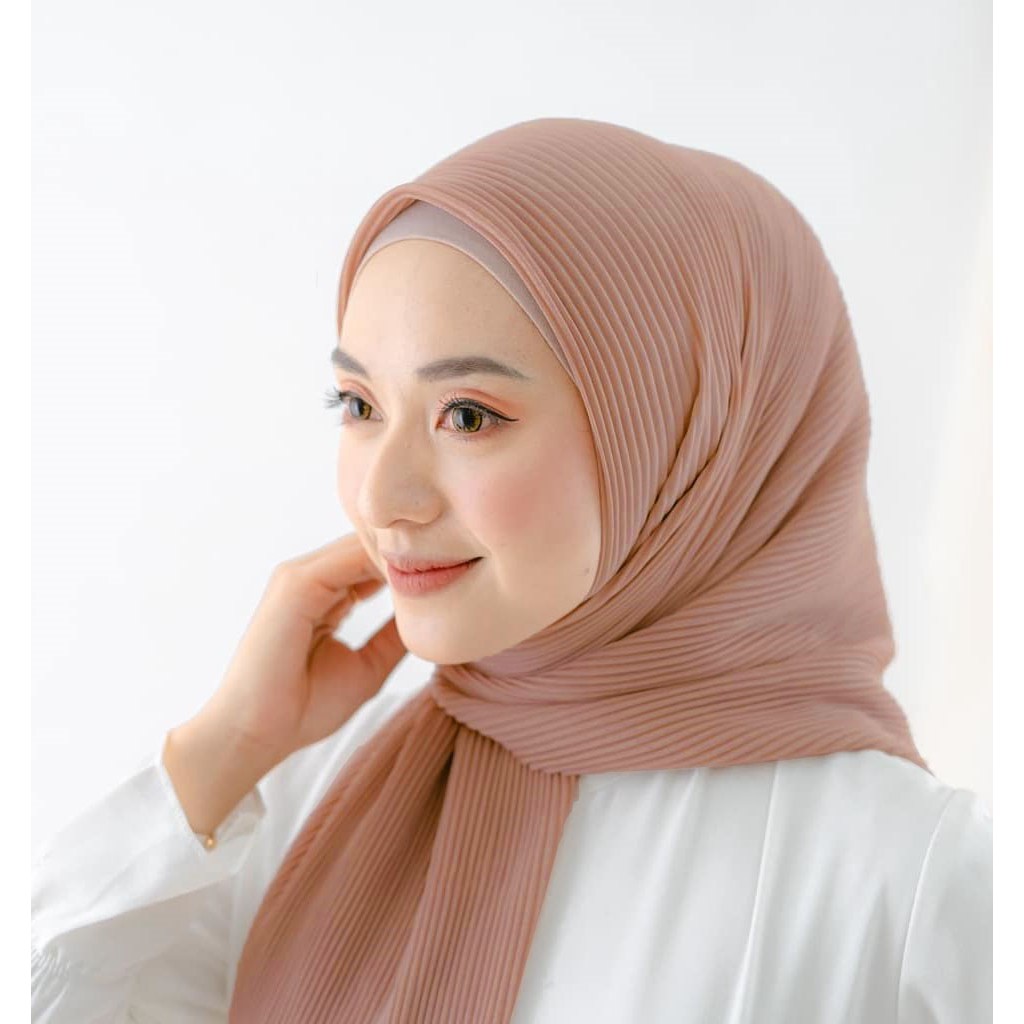 Jilbab Bella Plisket | segiempat Plisket Bella | Hijab Bella Plisket | Segiempat Plisket lidi