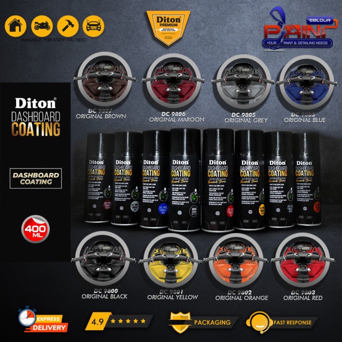 Cat Semprot DITON PREMIUM Dashboard Coating 400 ml - All Color