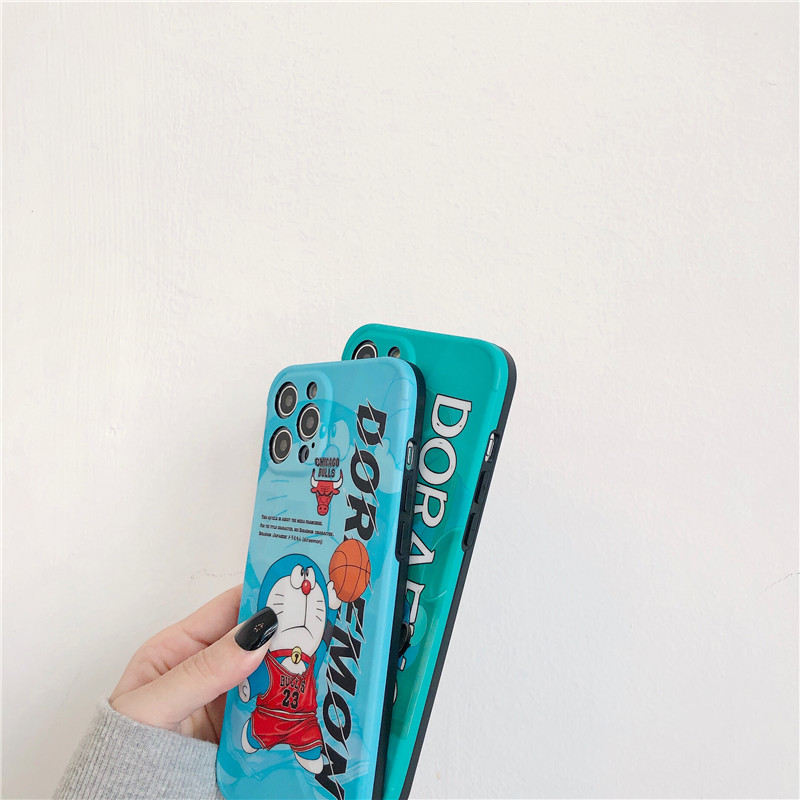 Soft Case Silikon Motif Doraemon Untuk Iphone 11 Pro Max Xs Max Xr 8 Plus 7 Plus 12 Pro Max