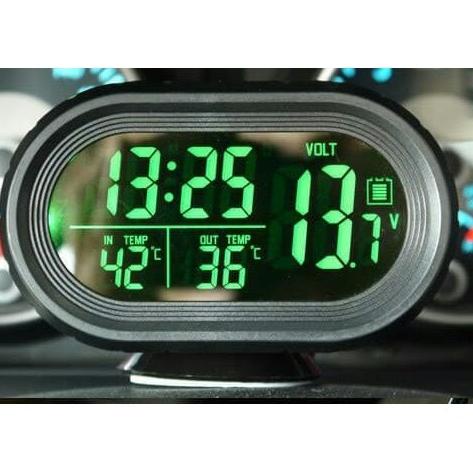 Jam Digital Mobil Dual Colour Led Backlight. Ampere Meter Volt Meter