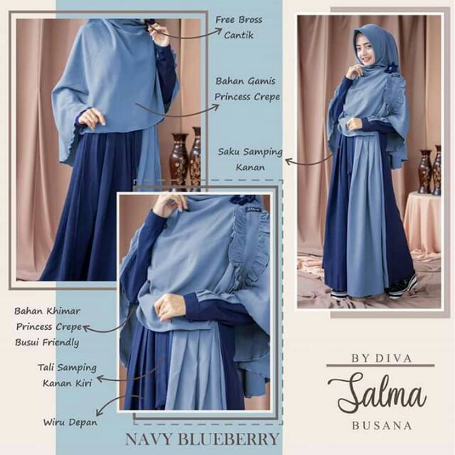 Salma Gamis Syari by Diva Busana