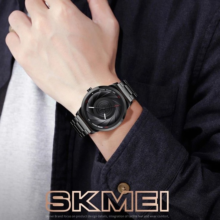 SKMEI 9210 Jam Tangan Pria Analog Tali Stainless WATCHKITE WKOS