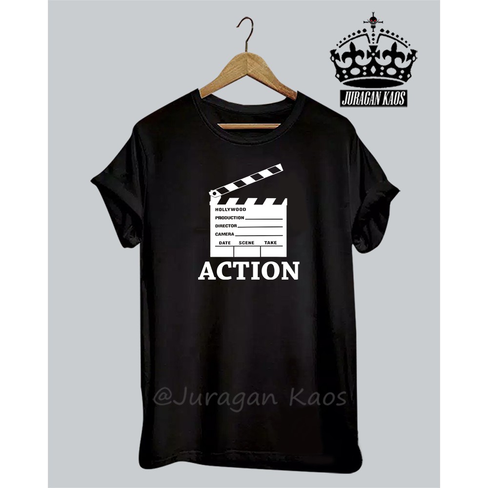 Kaos Distro Pria FILM MAKER Cotton Combed 30s Kaos Pria Murah Baju Atasan Pria Wanita