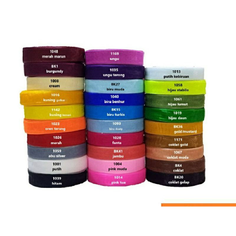 pita organdi polos 3/4 inch/ 2 cm per roll(25 yard/22,8 m)