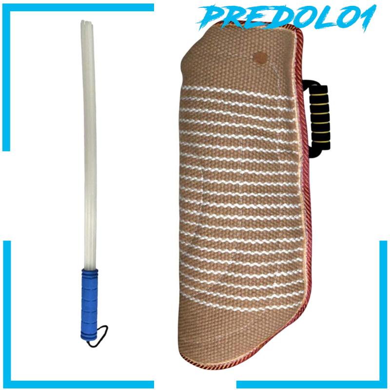 Dog Bite Sleeve Training Protector with Whip Agitation Stick for Work Dog