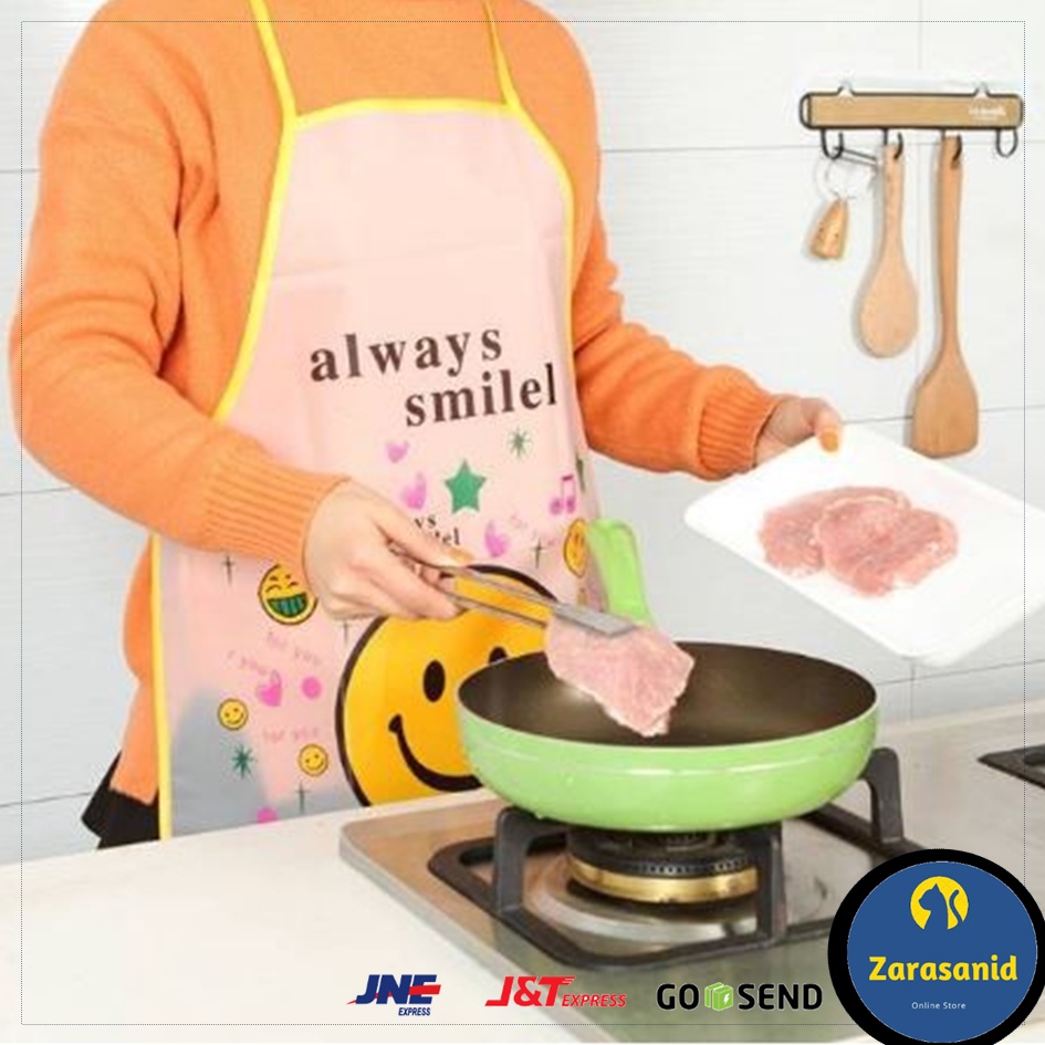 Celemek Masak Karakter Anti Air Apron Waterproof Motif Hewan Lucu