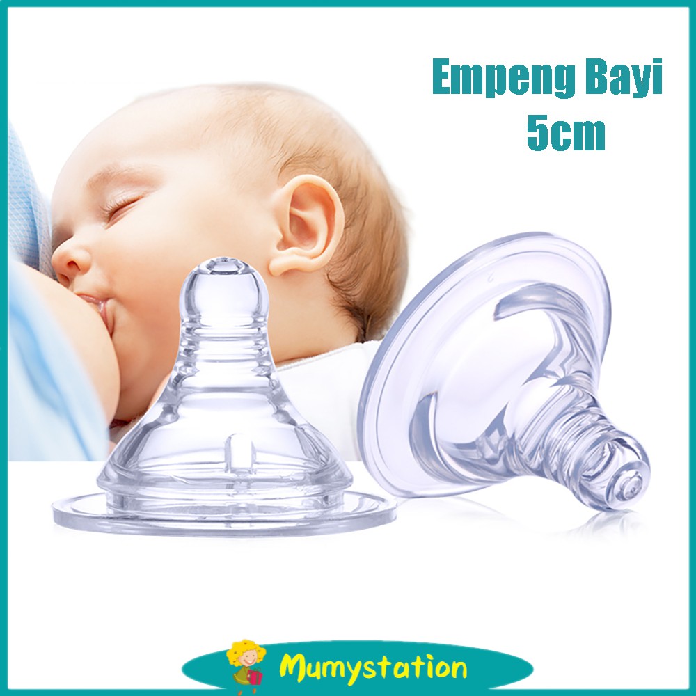 Mumystation 5cm Dot bayi Wide Neck/ Empeng bayi Wide Neck Bahan Silikon BPA FREE