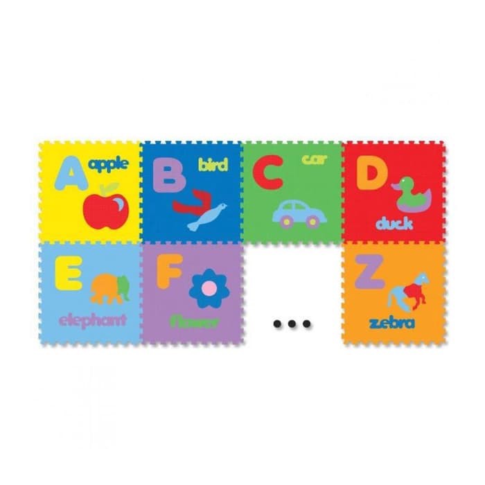 Matras Puzzle - Puzzle Lantai - Puzzle Evamat Mainan Anak - Matras/Alas Lantai Puzzle Evamats Abjad