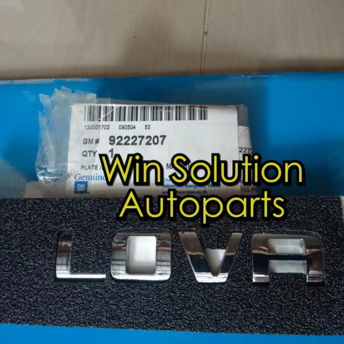 emblem LOVA chevrolet lova