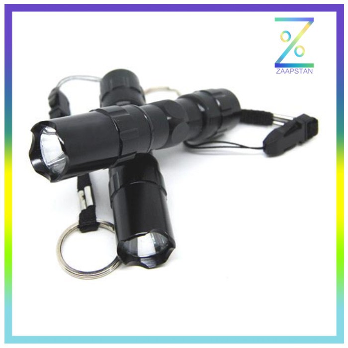 TaffLED Police Senter LED Flashlight Waterproof 3W - TAC 2L - Black