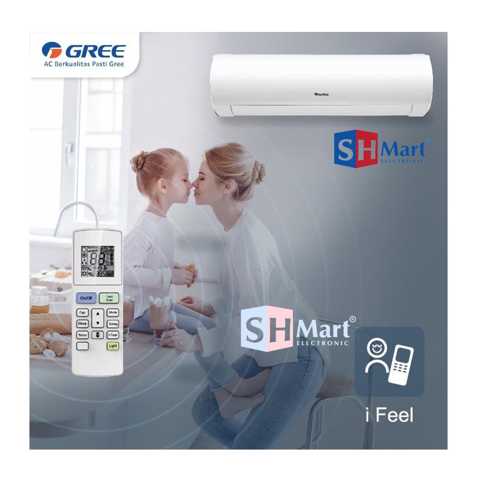 AC 1 PK GREE INVERTER GWC-09F1S / 09F1S WHITE PEARL GARANSI RESMI (MEDAN)