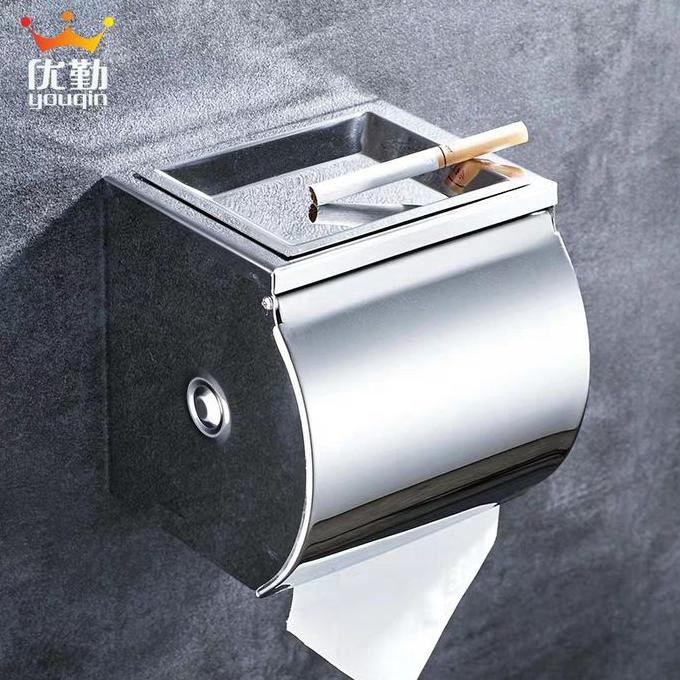 Tempat Tissue / Kotak Tisu Toilet Gulung Stainless Steel Anti Basah
