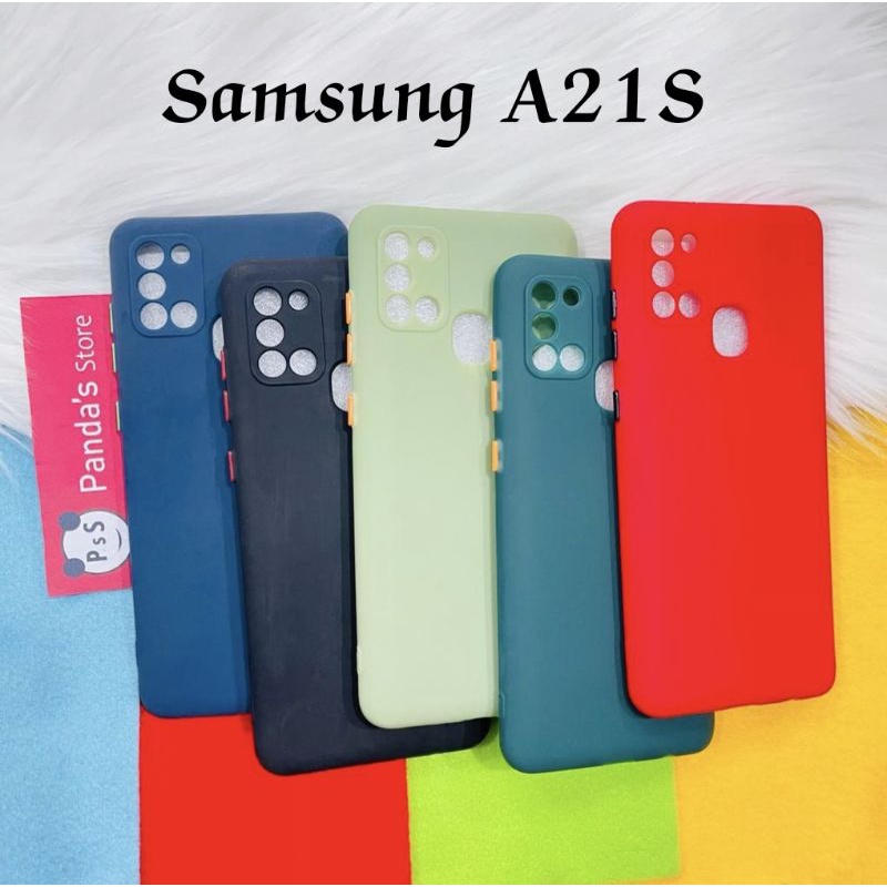 Case Samsung A21s Babycase + Pelindung Kamera, Makaron Full Color (PsS)