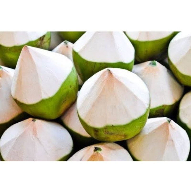 

kelapa muda kupas pantai