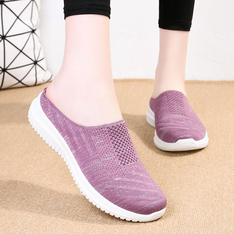 Sepatu Selop  Flyknit Shoes Women import / Sepatu Slip On Wanita  #883 Sepatu Import