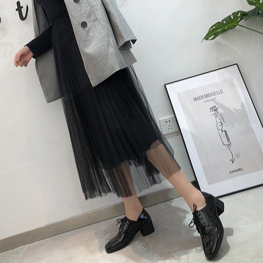 RYS - Chaplin Leather Sepatu Hak Kotak Fashion Casual/Kantoran - Ori Import