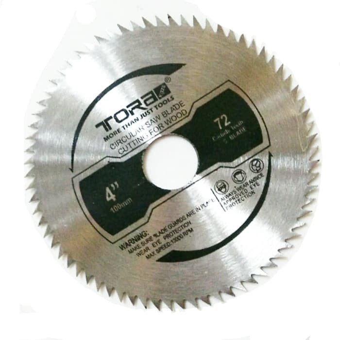 TORA 4 Inch X 72T Circular Blade - Mata Gergaji Bulat