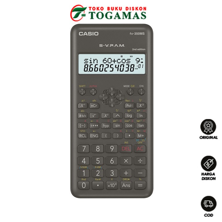

BEST SELLER !! KALKULATOR CALCULATOR FX-350MS 2ND EDITION CASIO