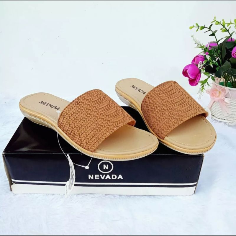 Sandal Flat Rajut import terbaru-Sandal Cewek Kekinian Murah Gratis Ongkir