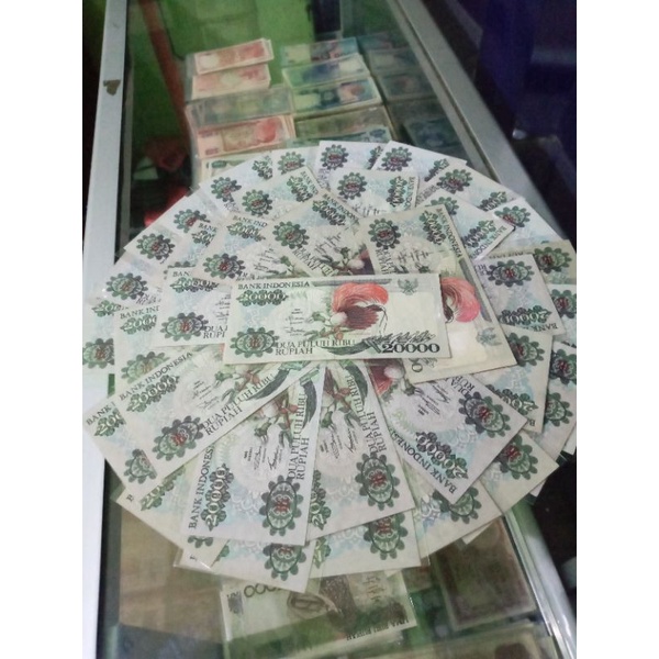 uang kuno 20000 cendrawasih asli murah