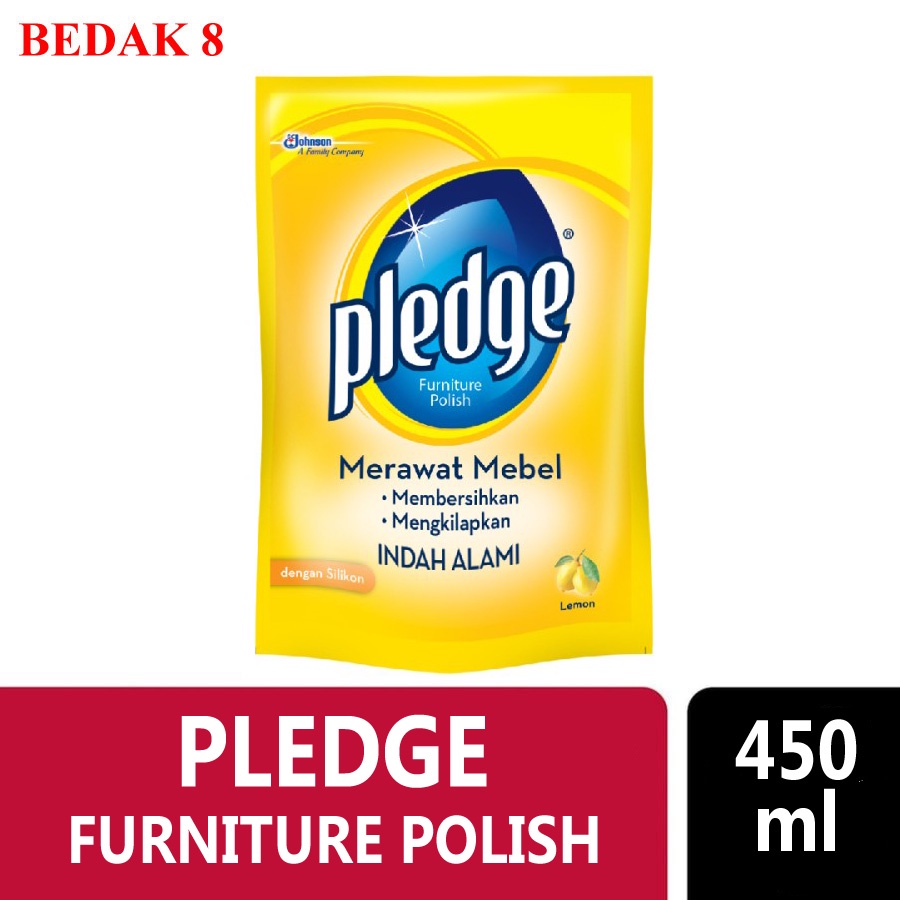 Jual Pledge Lemon Liquid Furniture Polish Pouch 410 ml Shopee Indonesia