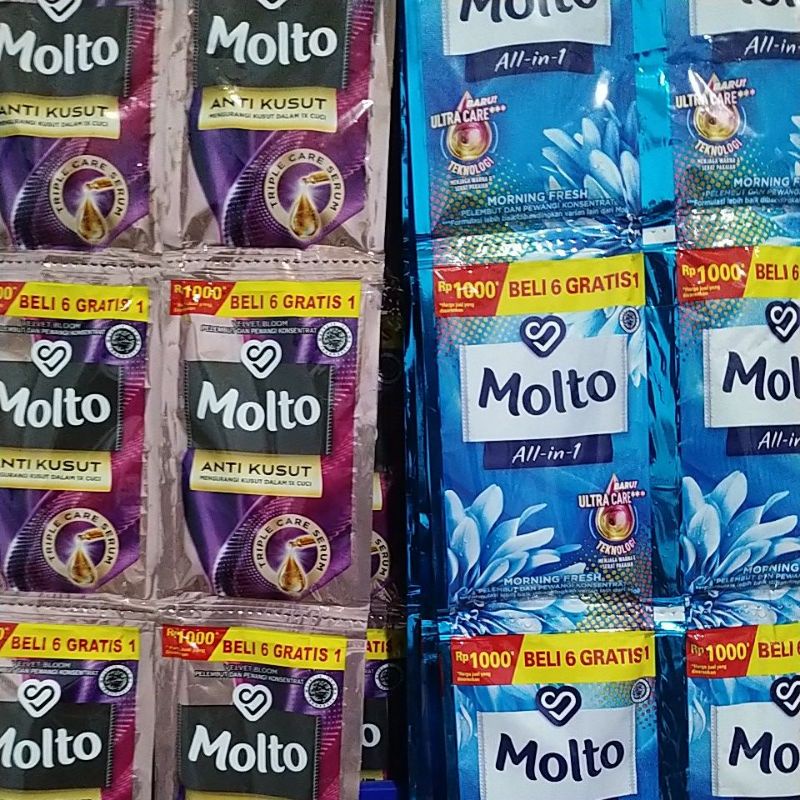 Molto Sachet 18ml X7 Anti Kusut Molto All in One Sachet
