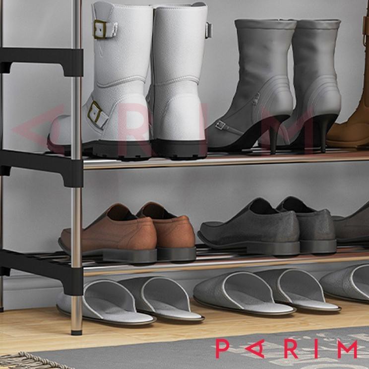✿ PARIM Rak Sepatu 5 Tingkat Tempat Sepatu Sandal 5 Susun Rangka Besi & Plastik YK DESIGN YK-216 ♥
