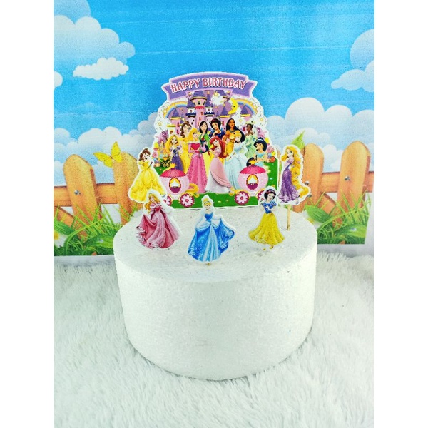 cake topper/topper kue PRINCESS/hiasan kue STYROFOAM PRINCESS