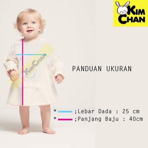 Dress Bayi Cantik / Baju Bayi perempuan terbaru / Baju Baby Model Dress 3-12 bulan