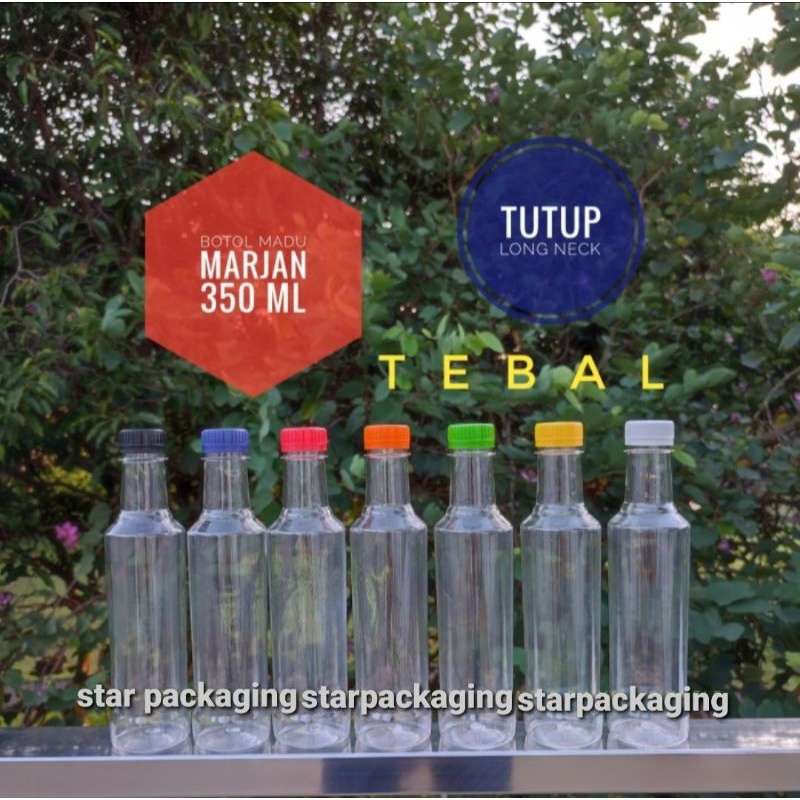 Botol Plastik Marjan 350ml Botol 350ml Botol Plastik 350ml Botol Madu 350ml Tebal Botol PET 350ml