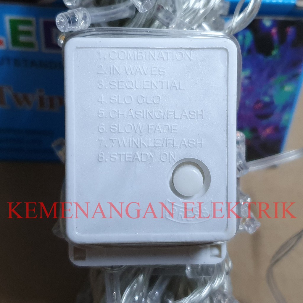 LAMPU NATAL LED HIAS TWINKLE LIGHT KEDAP KEDIP OSKA KABEL LISTRIK 10M 10 METER 10 M 10METER