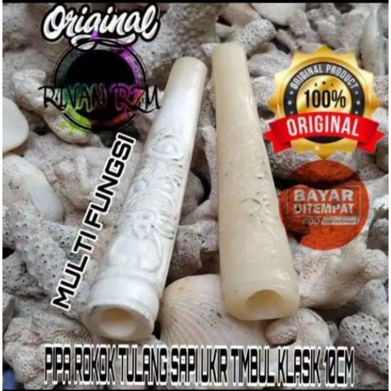 PIPA CANGKLONG TULANG SAPI UKIR KEMBANG KLASIK
