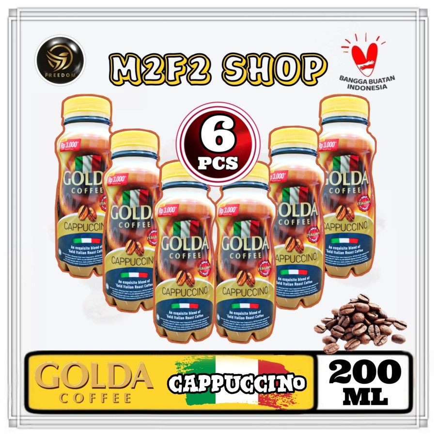 

Kopi Golda Coffee Cappuccino Botol Pet - 200 ml (Kemasan 6 Pcs)