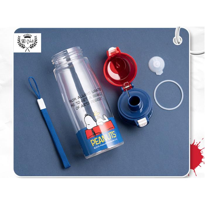 BOTOL MINUM PLASTIK ANAK BPA FREE 520 ML SNOOPY ORIGINAL