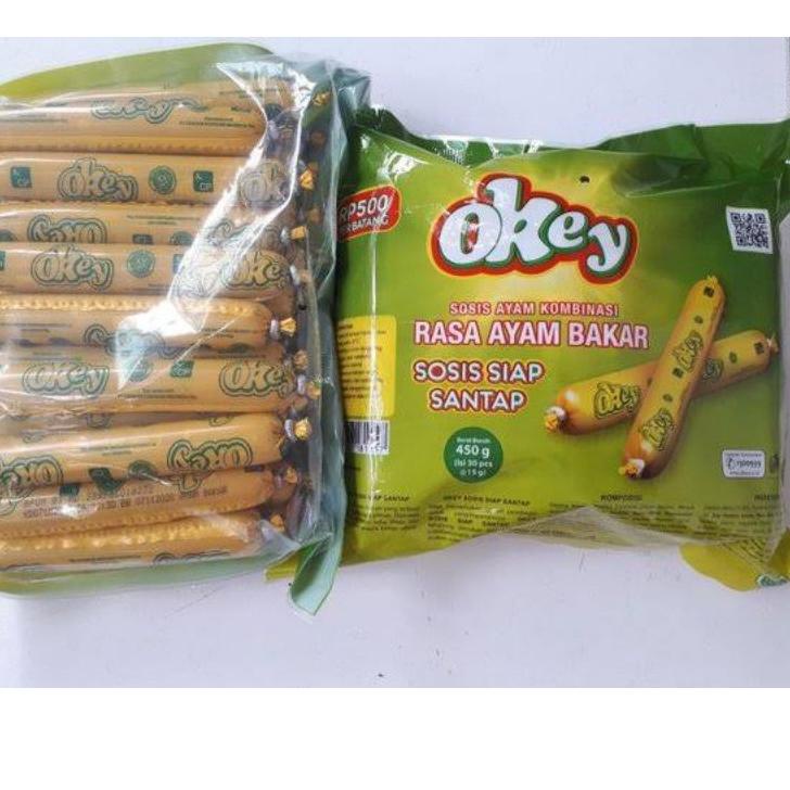 

【BEST OFFER】 OKEY Sosis Siap Santap Rasa Ayam Bakar TERMURAH Isi 30pcs