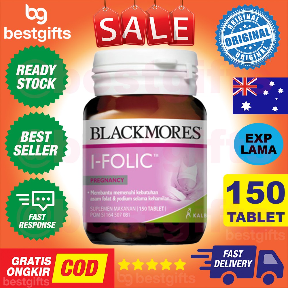 BLACKMORES I-FOLIC I FOLIC IFOLIC SUPLEMEN VITAMIN PREGNANCY PROGRAM IBU HAMIL - 150 TABLET