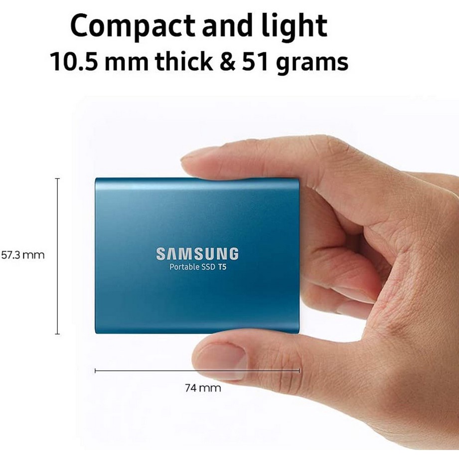 Samsung T5 Portable Mini Ssd Hd External 2TB 1TB Solid State Drive 500GB