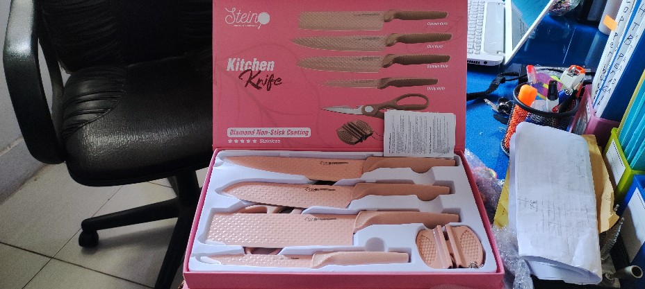 Stein Cookware Kitchen Knife/pisau Diamond Set/pisau Dapur
