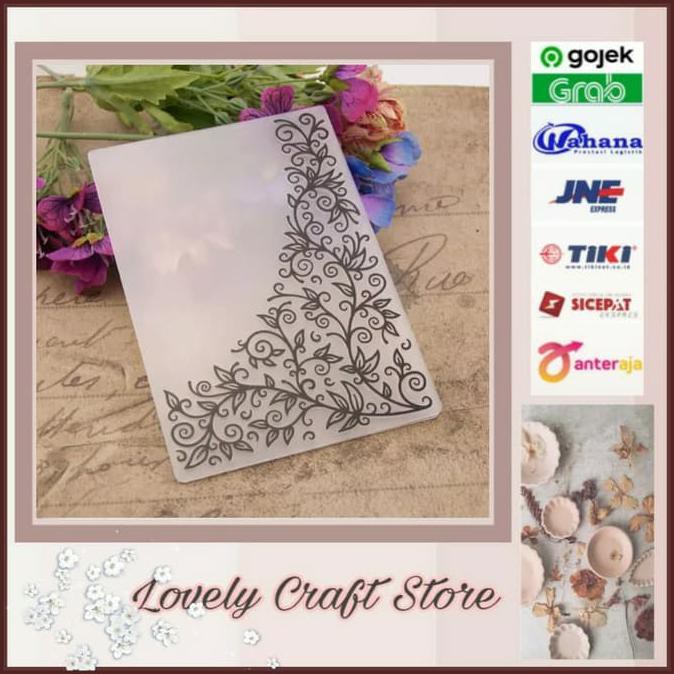

Best Seller] Embossing Folder #12 Vines 14*10Cm Kartu, Scrapbooking, Sizzix