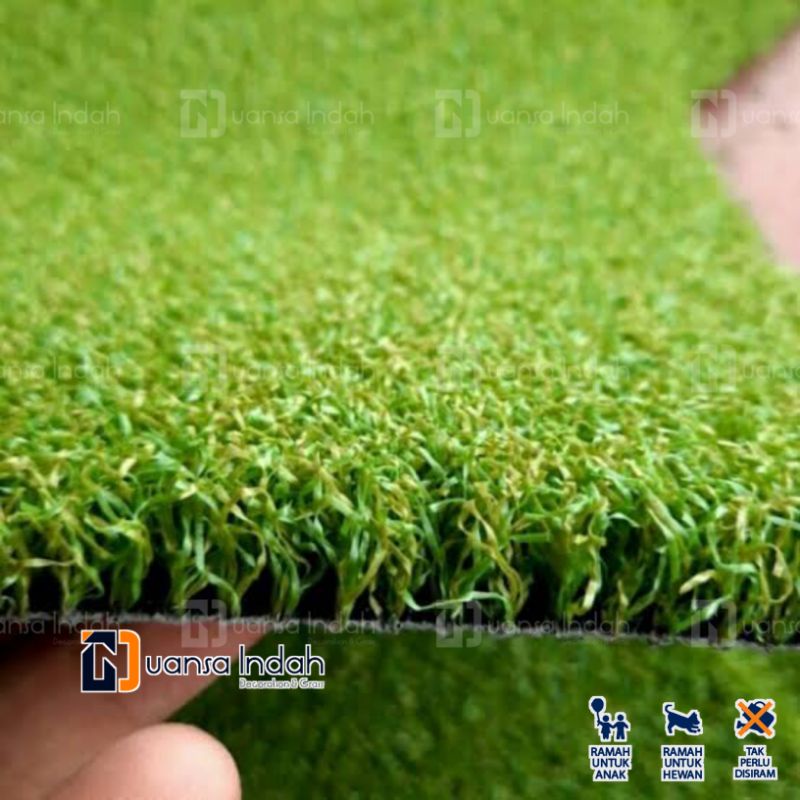 rumput sintetis type golf premium ukuran 50x50 cm