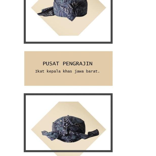 ♦ Ikat Kepala Sunda - Hitam ➧