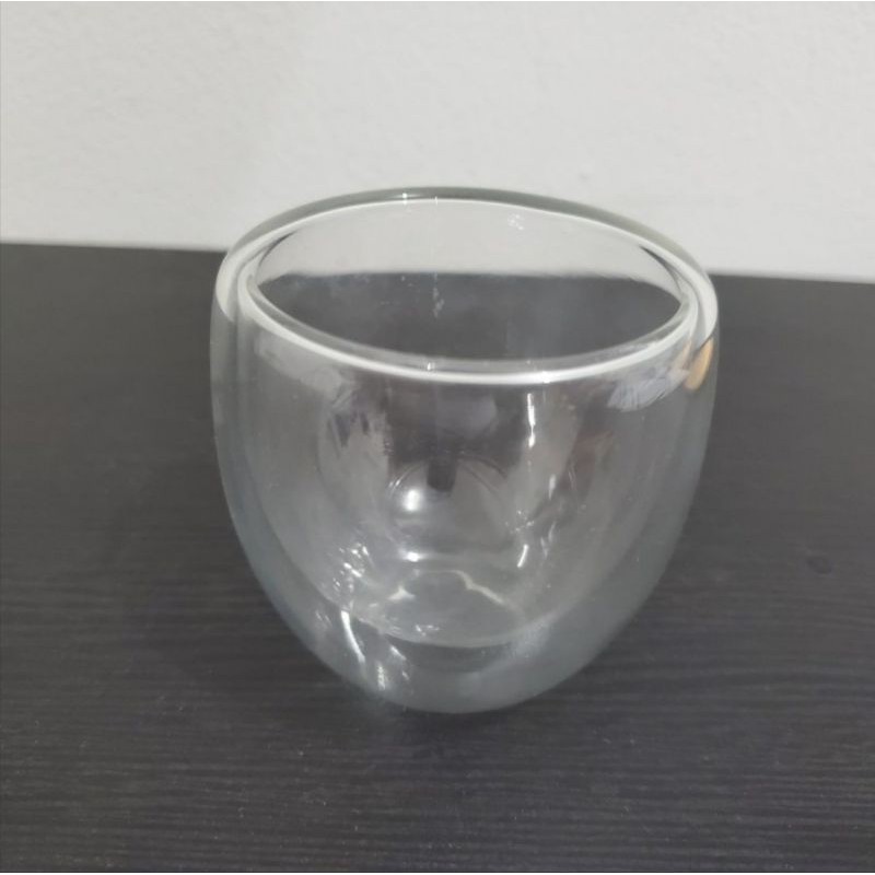 Gelas Double Wall 2 Lapis 80 ml Anti Panas