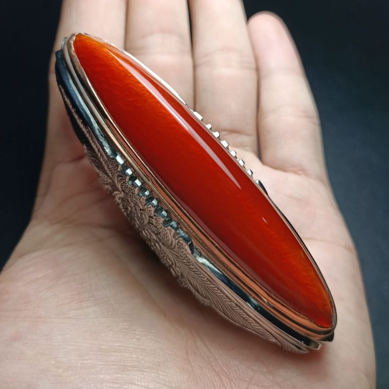 BATU AKIK PANDAN RUDAL MERAH SISIK BETIK